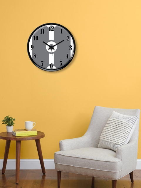 

999Store Grey & White Printed Contemporary Wall Clock