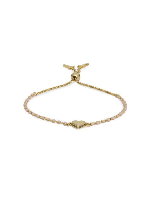 

Ted Baker Women Peach-Coloured & Gold-Toned Gold-Plated Bangle-Style Bracelet