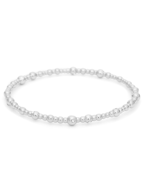 

Ted Baker Women Gunmetal-Toned Silver Silver-Plated Bangle-Style Bracelet, Metallic