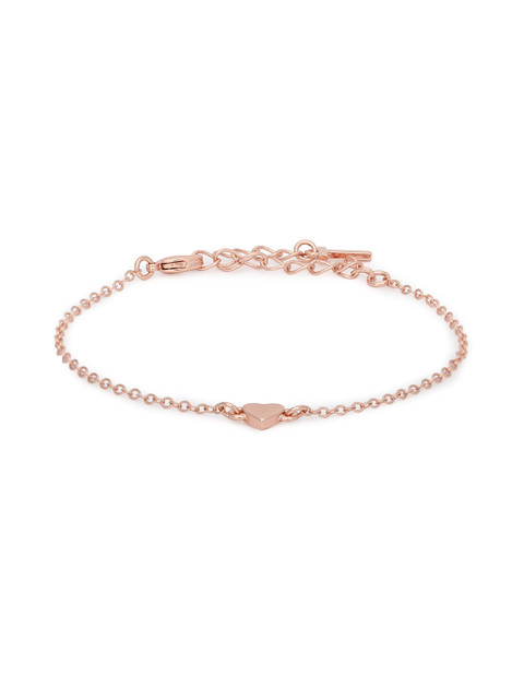

Ted Baker Women Rose Gold Gold-Plated Charm Bracelet