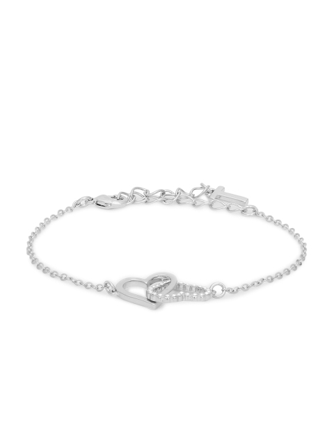 

Ted Baker Women Metallic & White Silver Bangle-Style Bracelet