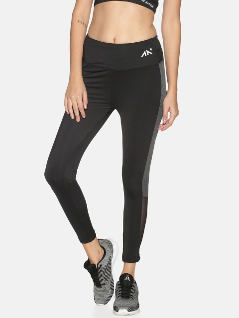 

AESTHETIC NATION Women Black Breeze Training Leggings