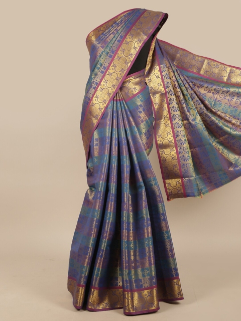 

Pothys Blue & Pink Ethnic Motifs Zari Art Silk Saree