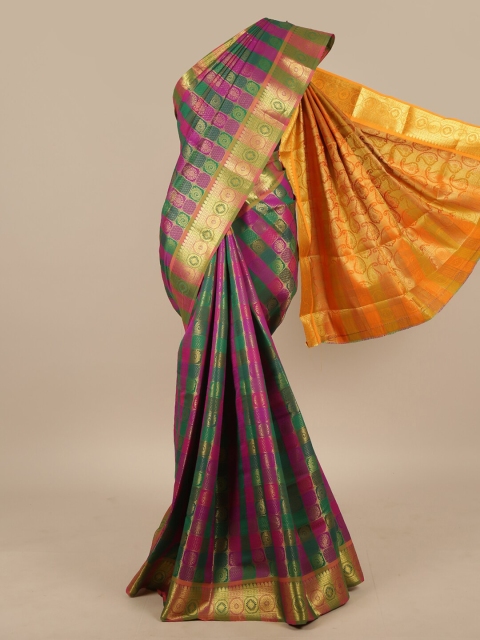 

Pothys Green & Pink Woven Design Zari Art Silk Saree