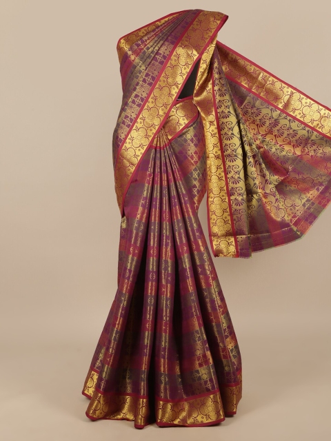 

Pothys Purple & Violet Woven Design Zari Art Silk Saree