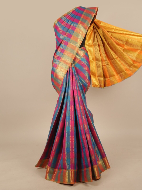 

Pothys Blue & Pink Woven Design Zari Art Silk Saree