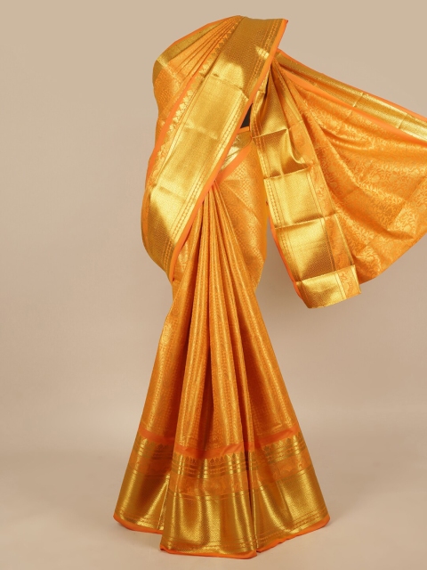 

Pothys Women Orange Woven Art Silk Saree