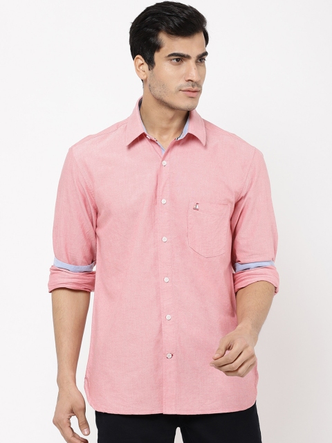 

STROP Men Pink Opaque Casual Shirt