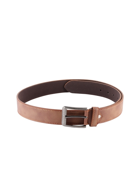 

ZEVORA Men Tan Textured Casual Belt