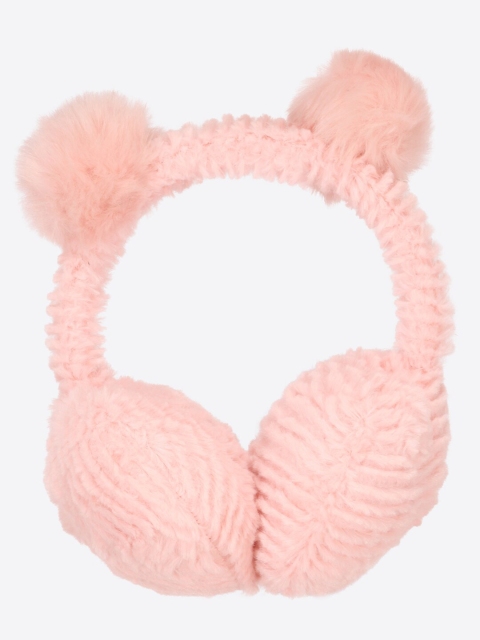 

CUTECUMBER Girls Pink Fur Ear Muffs