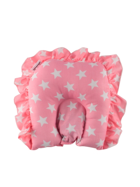 

mittenbooty Kids Pink & White Printed U-shape Rai Pillow