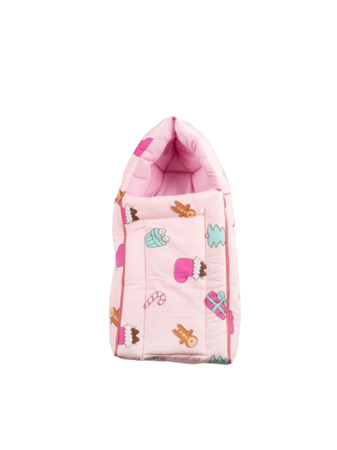 

mittenbooty Infant Baby Pink Printed Sleeping Bag