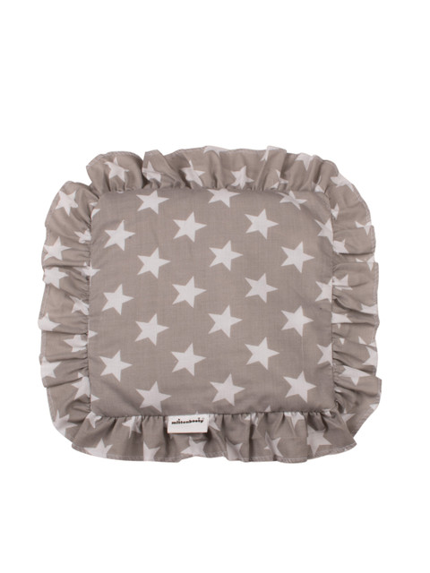

mittenbooty Infant Kids Grey Printed Square Pure Cotton Pillow