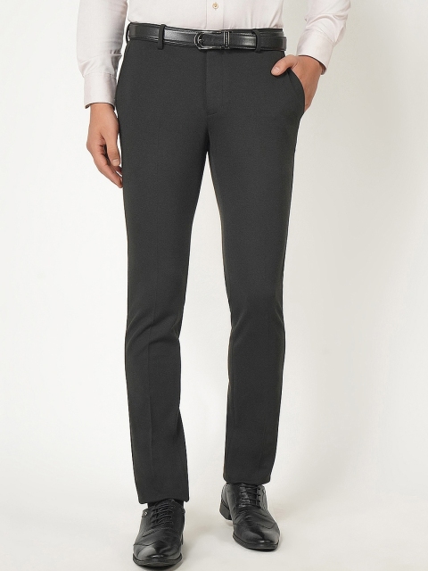 

Blackberrys Men Black Solid Skinny Fit Formal Trousers
