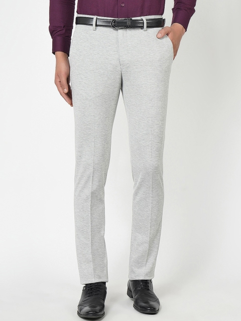

Blackberrys Men Grey Skinny Fit Formal Trousers