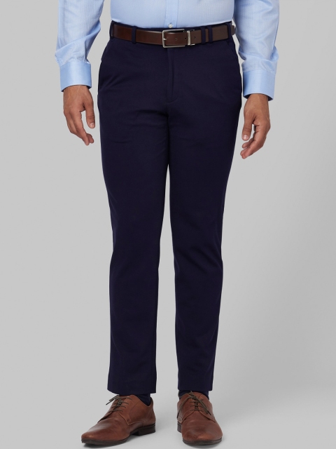 

Park Avenue Men Navy Blue Formal Trousers