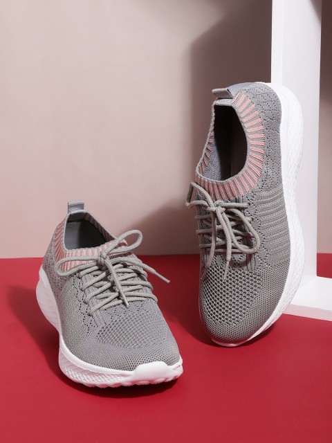 

HRX by Hrithik Roshan Women Soft Walk Series 2.0 Socks Shoes, Grey