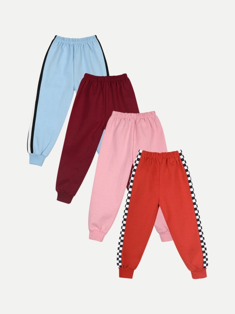 

Cutiekins Kids Pack Of 4 Solid Joggers, Turquoise blue