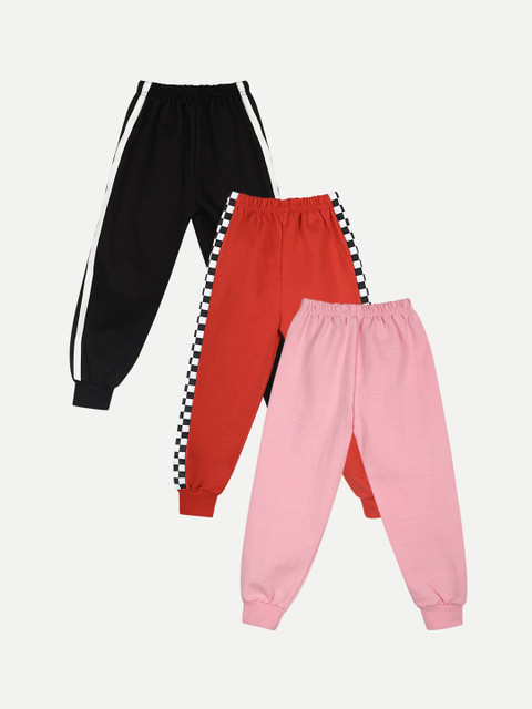 

Cutiekins Kids Pack Of 3 Solid Joggers, Black