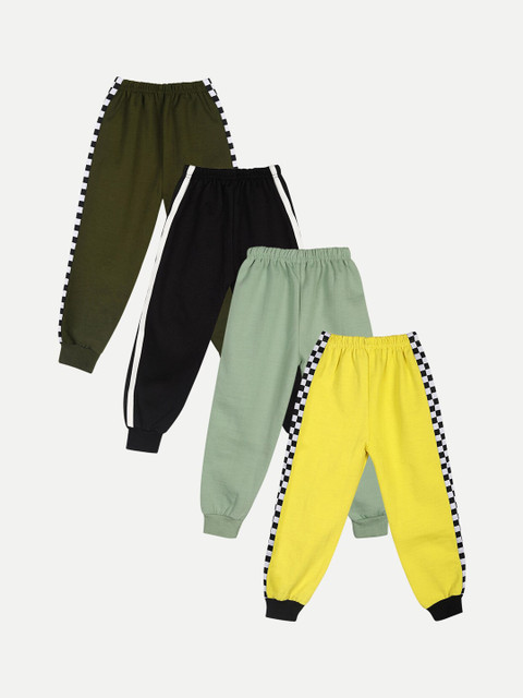 

Cutiekins Kids Pack Of 4 Solid Joggers, Olive