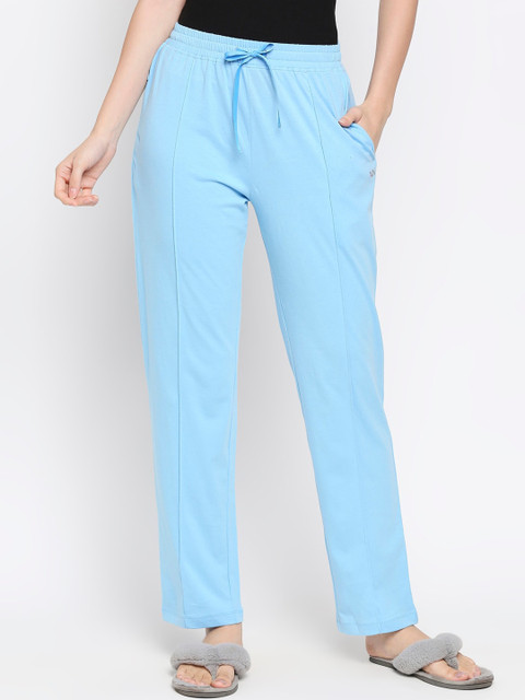 

XIN Women Blue Solid Cotton Pyjamas