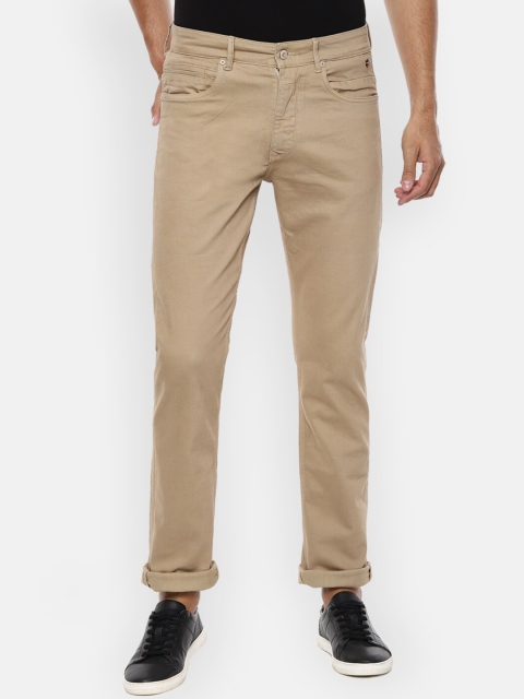 

Louis Philippe Jeans Men Beige Slim Fit Jeans