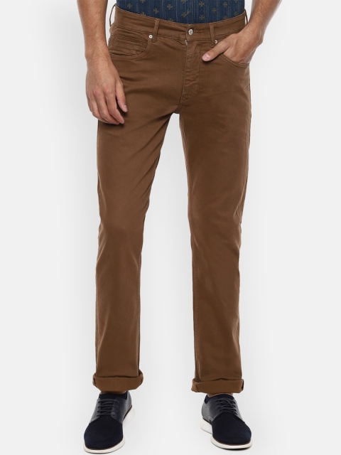 

Louis Philippe Jeans Men Brown Stretchable Slim Fit Jeans