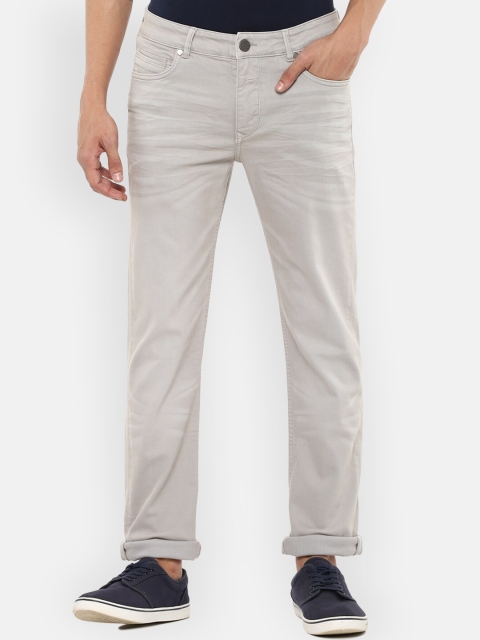 

Louis Philippe Jeans Men Beige Slim Fit Jeans