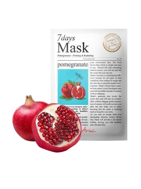

Ariul Set of 5 Sheet Mask - Pomegranate, White