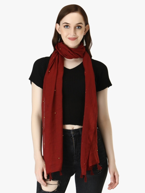 

Adwitiya Collection Women Maroon Scarf