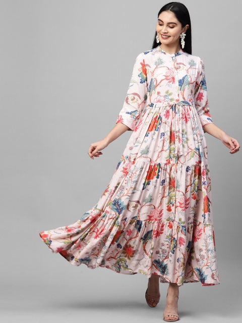 

FASHOR Pink Floral Maxi Dress