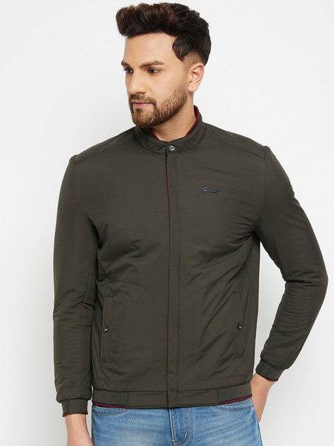 

Spirit Men Olive Green Windcheater Padded Jacket