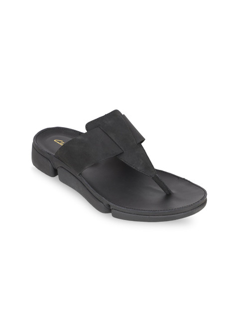 

Clarks Men Black Suede Comfort Sandals