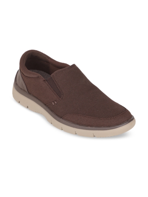 

Clarks Men Brown Textured Slip-On Sneakers