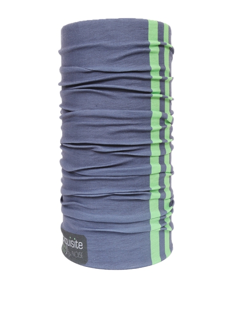 

NOISE Unisex Navy Striped Headwear, Navy blue