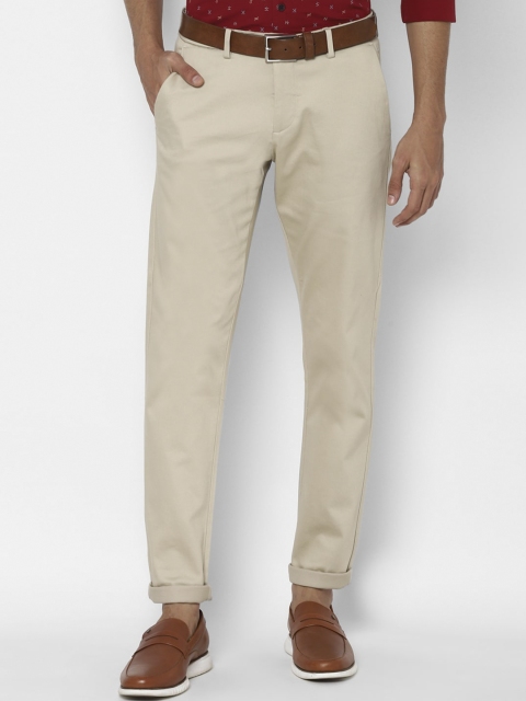 

Allen Solly Men Beige Slim Fit Trousers