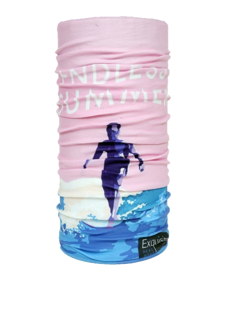 

NOISE Unisex Pink & Blue Go Surfing Exquisite Printed Headband