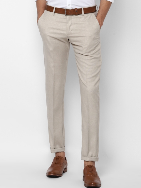 

Allen Solly Men Beige Slim Fit Trousers