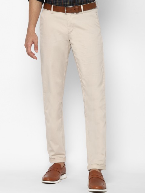

Allen Solly Men Beige Slim Fit Trousers
