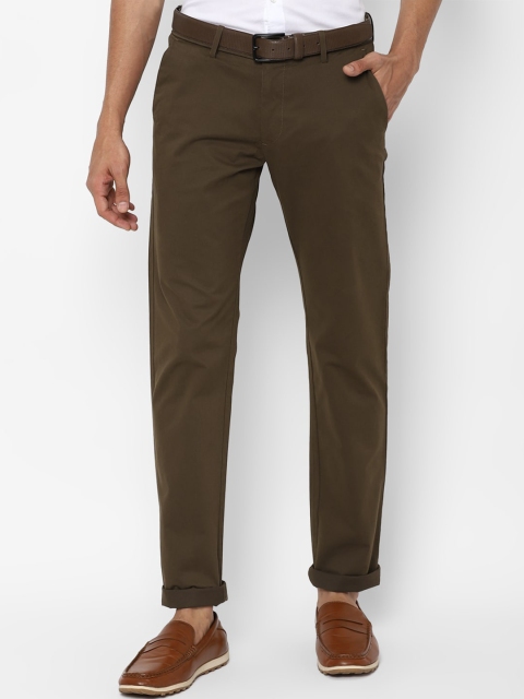 

Allen Solly Men Brown Slim Fit Trousers