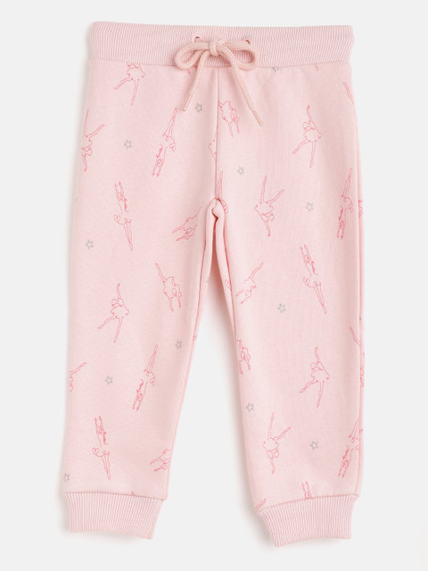 

United Colors of Benetton Girls Pink Printed Joggers