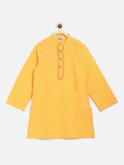 

Fabindia Boys Yellow Cotton Kurta