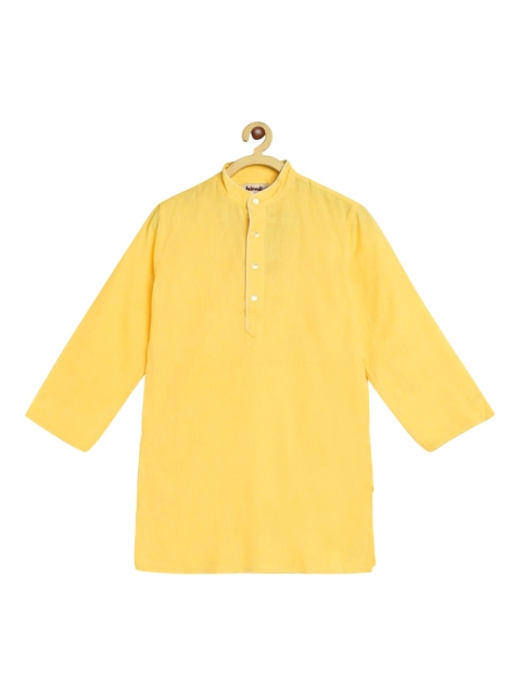 

Fabindia Boys Yellow Thread Work Kurta