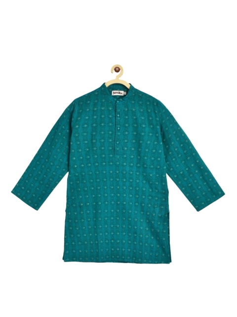 

Fabindia Boys Green Geometric Kurta