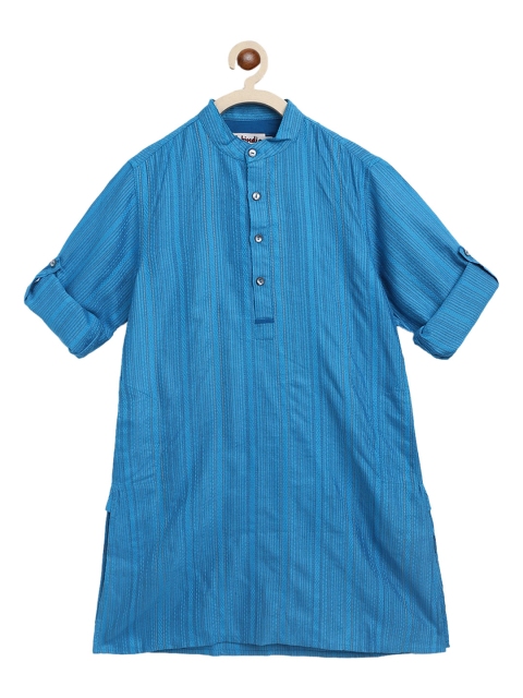 

Fabindia Boys Blue Striped Kurta
