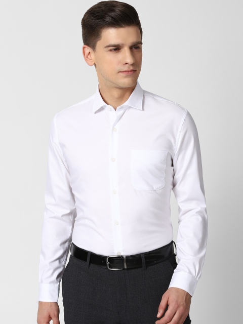 

Peter England Elite Men White Slim Fit Opaque Formal Shirt