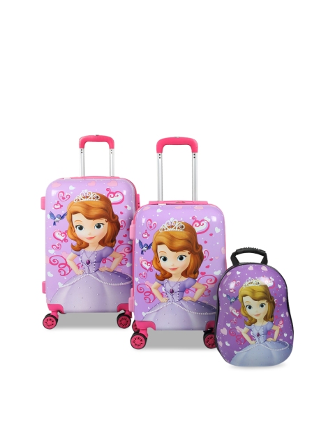 

Disney Kids Pink Set of 3 Trolley with Bag