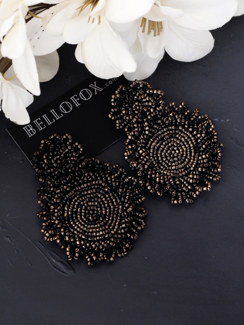 

Bellofox Black Contemporary Drop Earrings