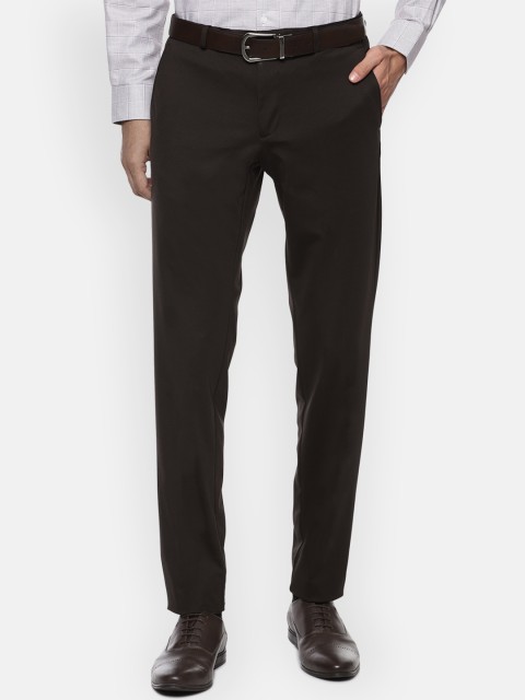 

Van Heusen Men Brown Slim Fit Formal Trousers