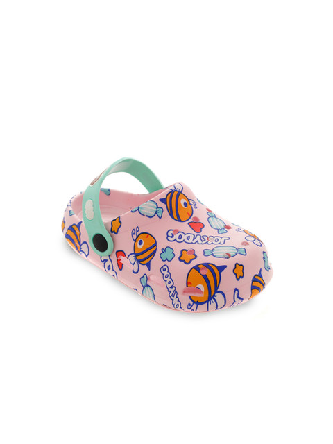 

TRENDS & TRADES Unisex Kids Pink & Blue Printed Clogs